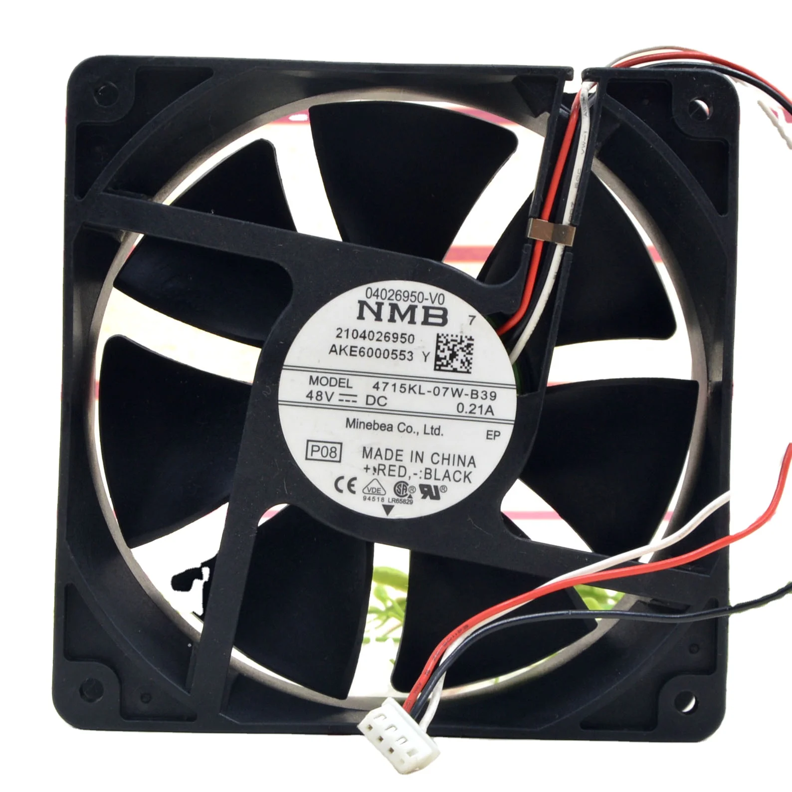 Original 12v 24v Dc48v 0.21a Ec Ac119x119x38 12038 12cm Frequency Conversion Server Heat Dissipation 4715kl-07w-b39 Cooling Fan
