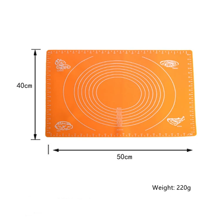 kitchen silicone mats Custom non stick soft bbq pastry oven kneading rolling dough baking sheet silicone baking mat for cooking