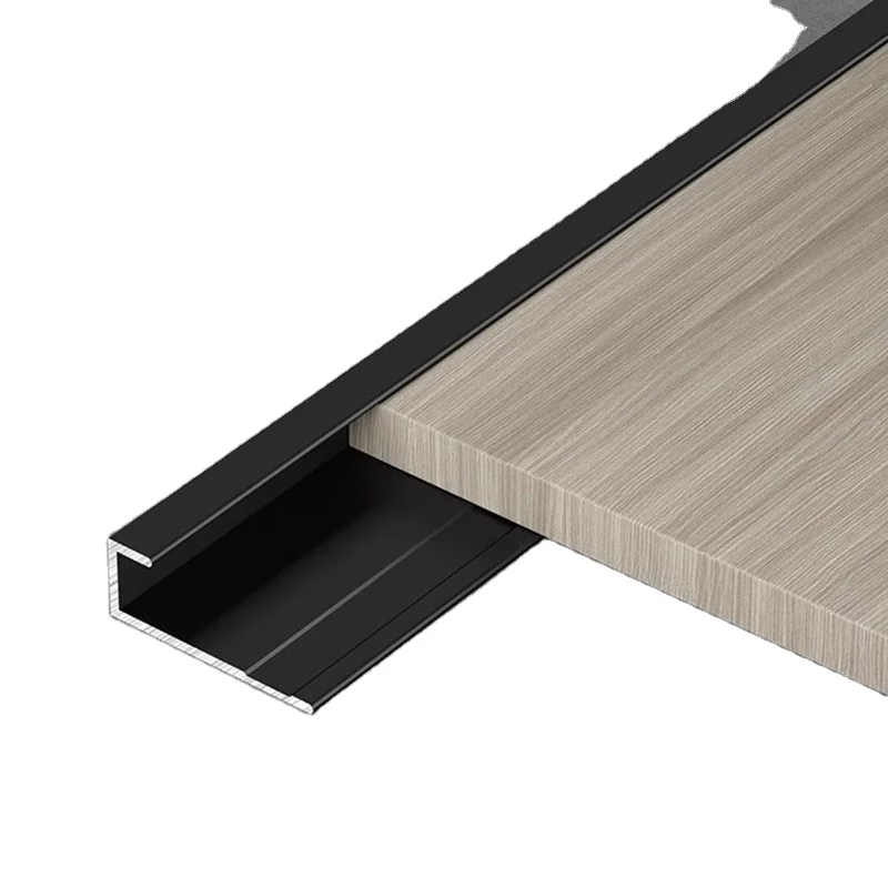 Aluminum alloy edge strip wall panel edge strip C-type metal wood veneer closing strip