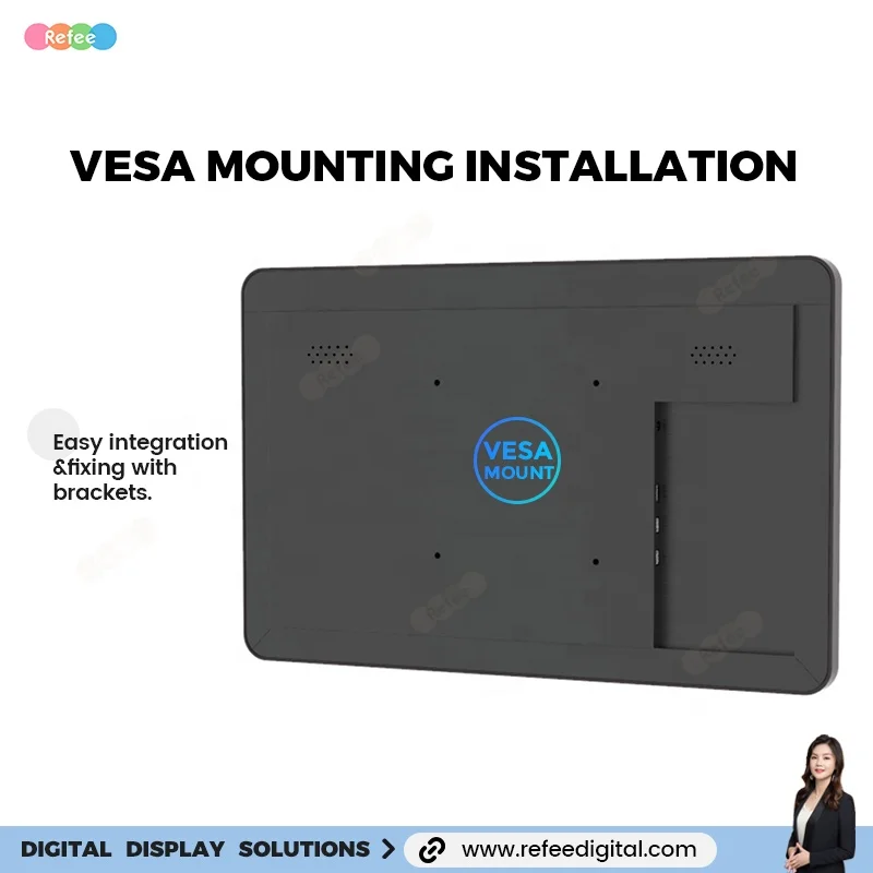 Hair Salon Media Player Advertising Display Wall Mounted Digital Menu Boards Commercial Tablet LCD Display