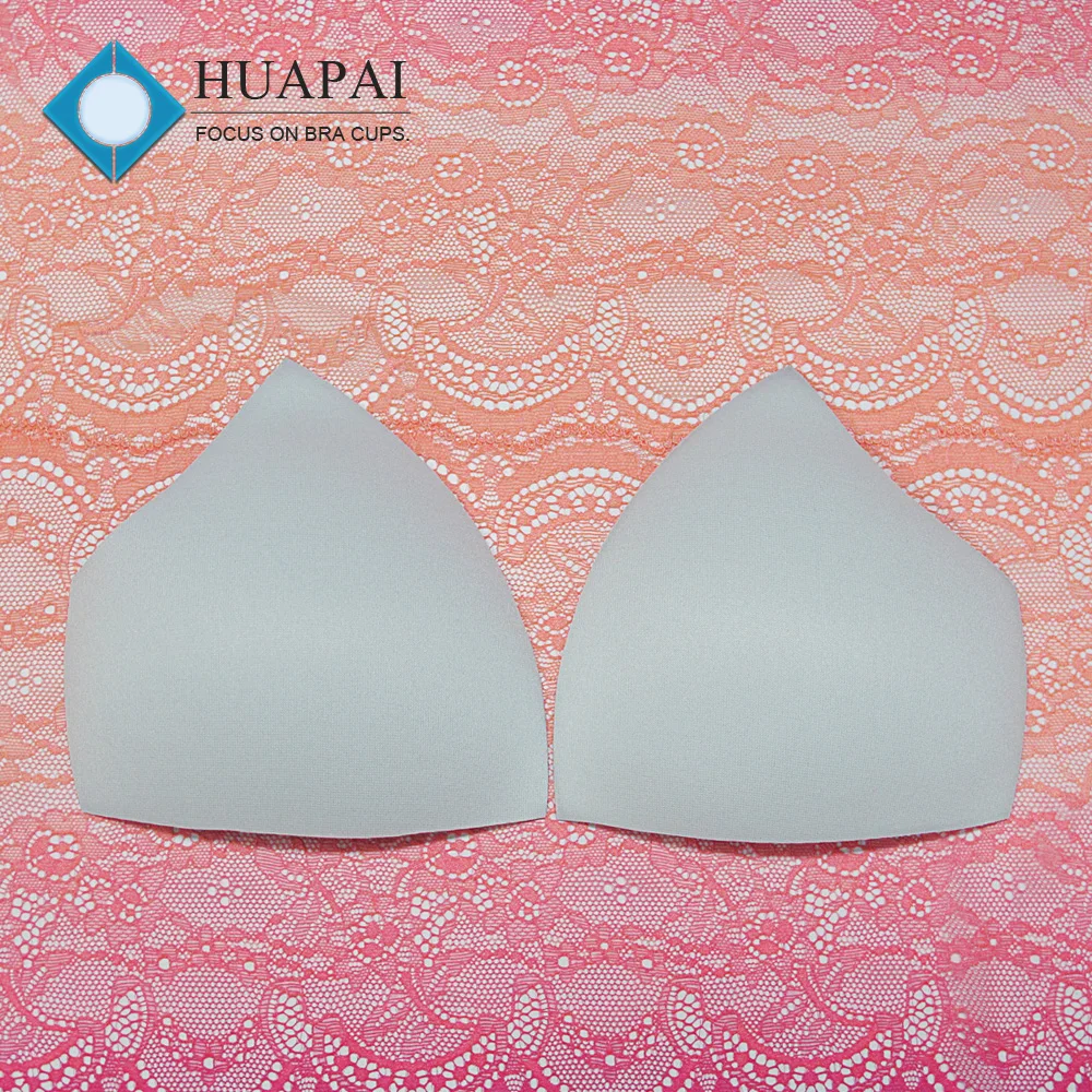 China factory Special shape absorb sweat cotton fabric laminated foam bra cup wholesale for young girls