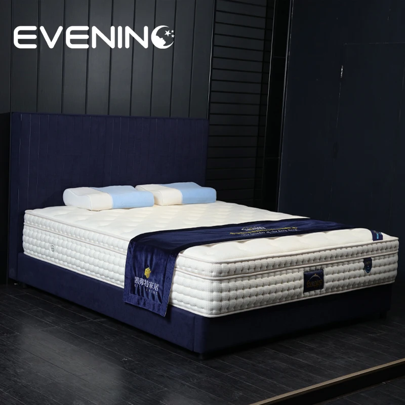 13inch Bamboo fabric vacuum compressed rollable pocket spring memory foam mattress