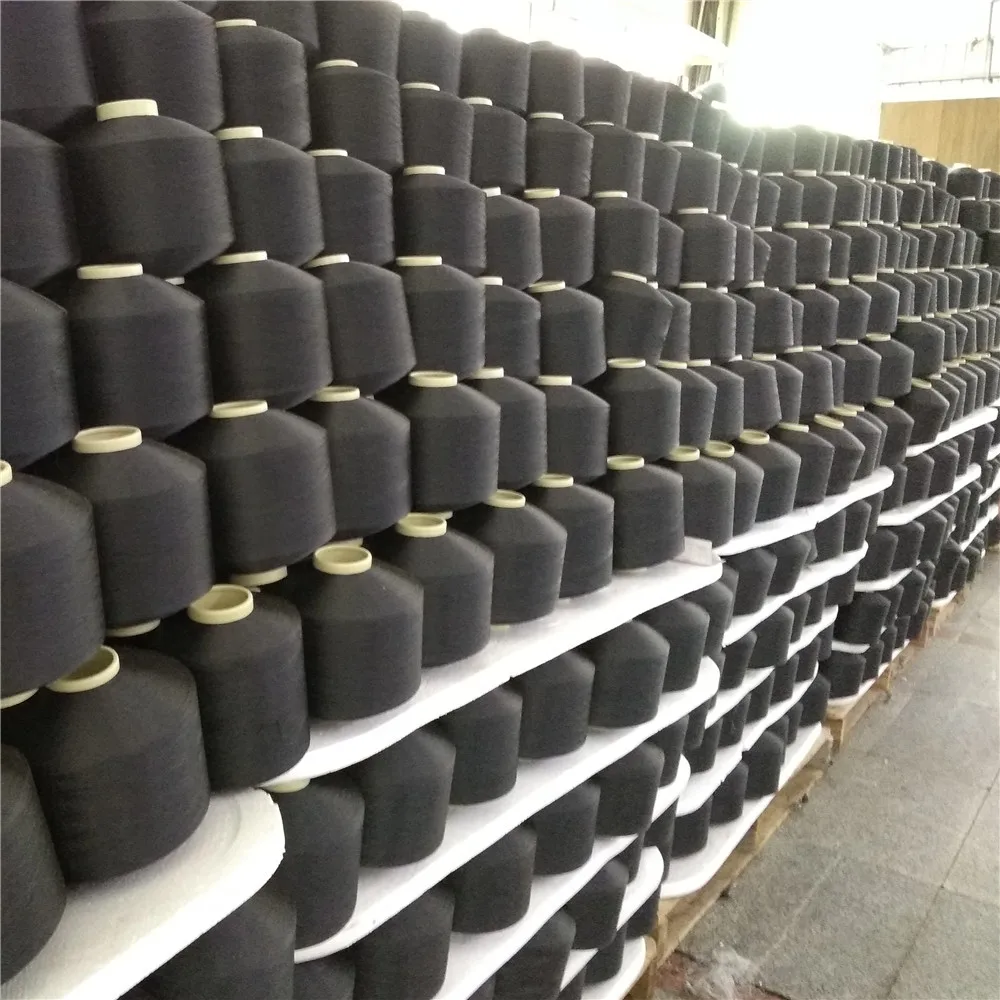 Factory yarn dti supplier DTY 167/48 textured 150d weft Twisted 150 dtex polyester filament yarn for taffeta label