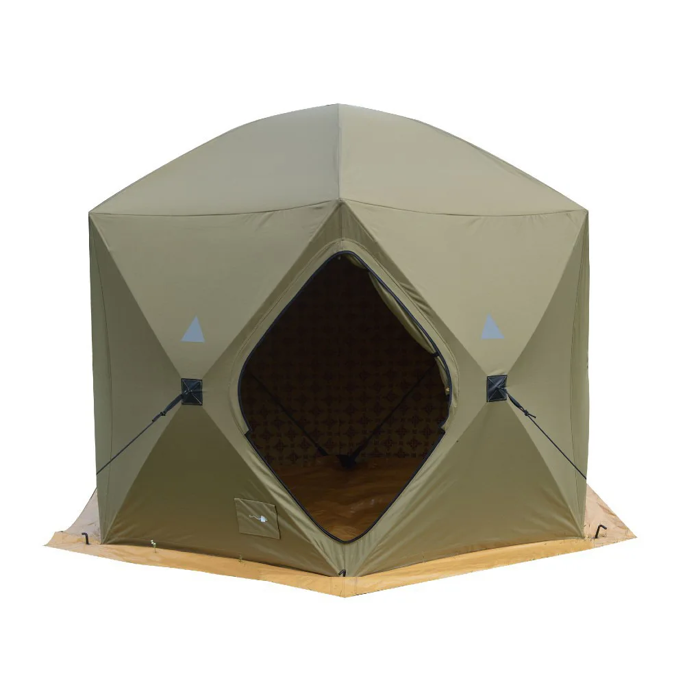 Outdoor camping tent Large space hexagonal automatic quick opening foldable sun protection camping tent