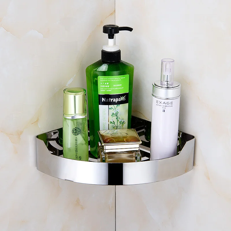 New style stainless steel wall rack shower corner bathroom shelf