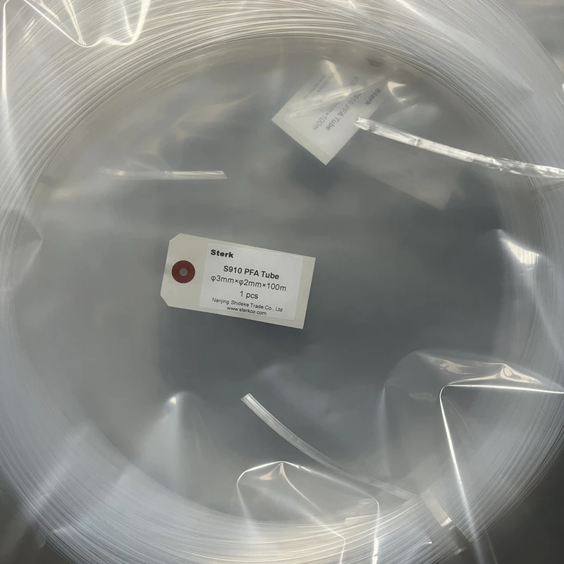 PFA Tube Fluroplastic PFA Hose, Plastic PFA Tubing 1/2*3/8*100m(OD12.7mm*ID9.53mm*100m)