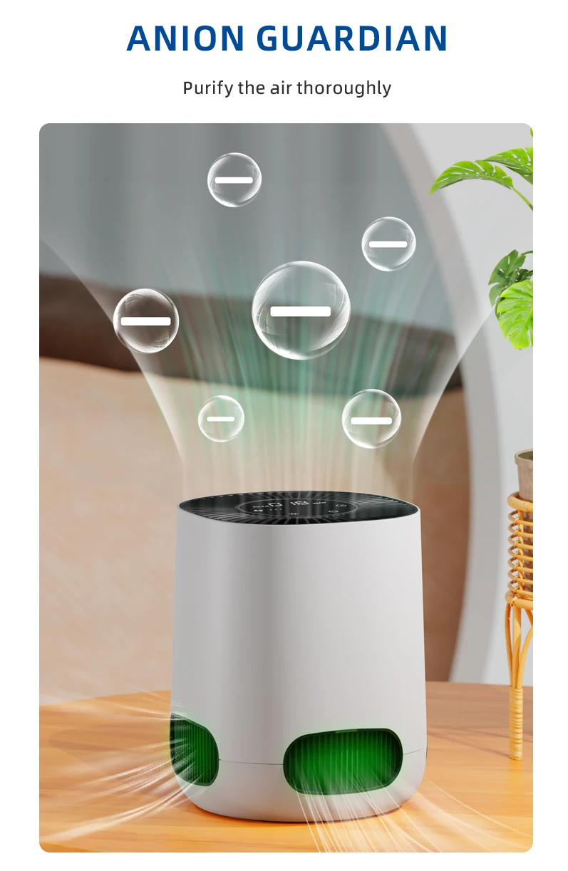 JNUO Smart WIFI Control Industrial Air Cleaner H13 HEPA Plant Air Purifier
