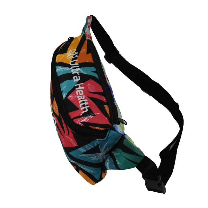 Wholesale Fanny Bag Sublimation Printing Waist Bag Custom Pretty Running Bag