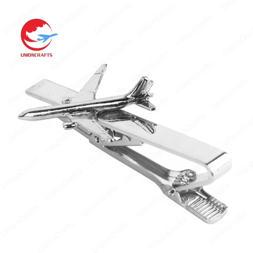 Wholesale custom Logo engraved blank tie pins clip for men