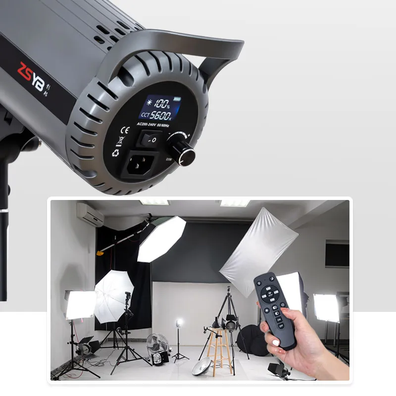 160w 5600k professional audio video lighting equipment led camera video lights