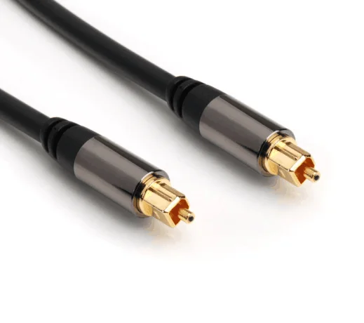  Поо HIFI SPDIF 24k позолоченный цифровой аудио оптический