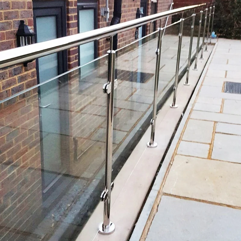 VIKO Top Sale Swimming Pool Round Spigot Glass Balustrade