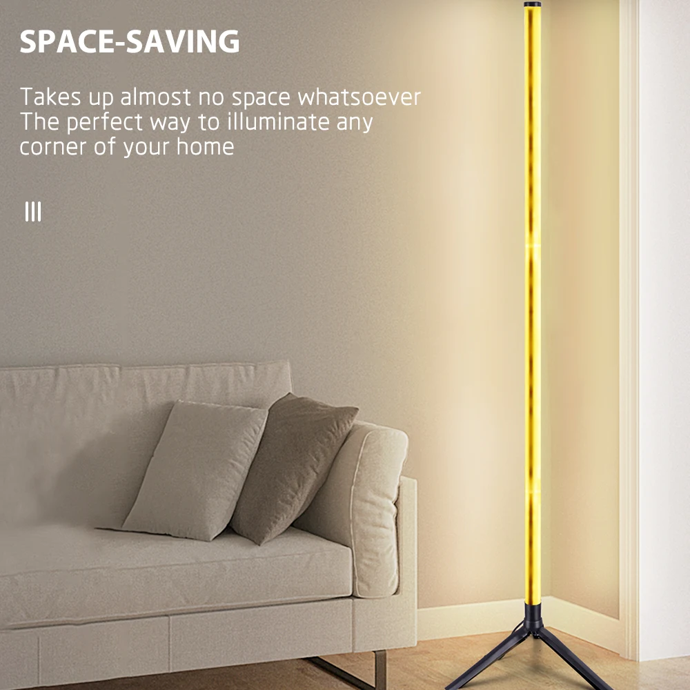 Led Floor Lamp Remote Control Led Corner Floor Lamp Light RGB Modern Dingdian LED Indoor Colors 5w PC USB Off-white 20 80 Round