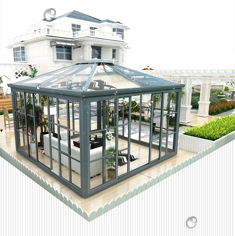 Double glazing coupler alloy designed glass house
