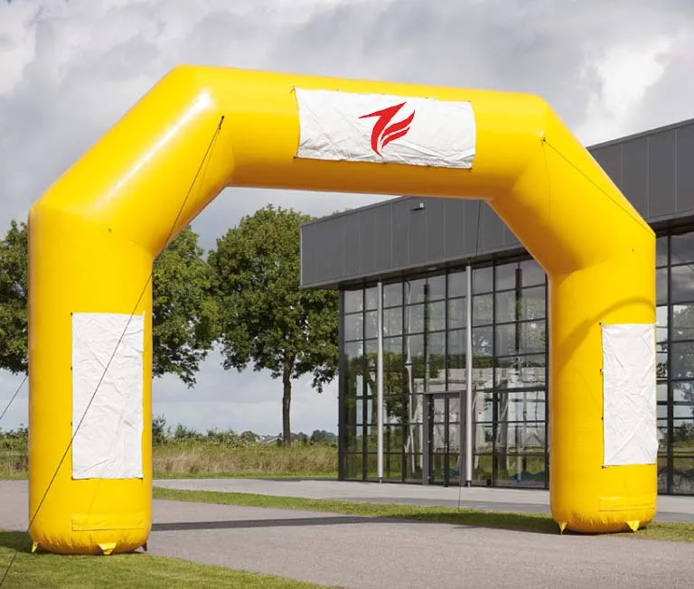 airtight slide inflatable start finish race arch for promotion