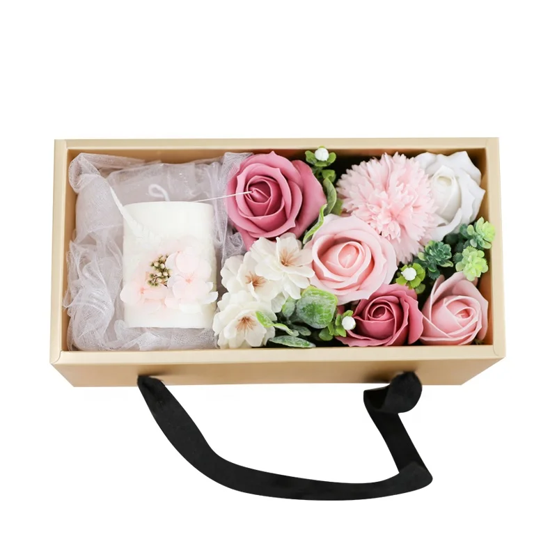 Мыло, цветок на День святого Валентина, поздравительная открытка, подарок, мыло, роза, Подарочная коробка для подруги, мыло, цветок для жены, подарок на день Святого Валентина