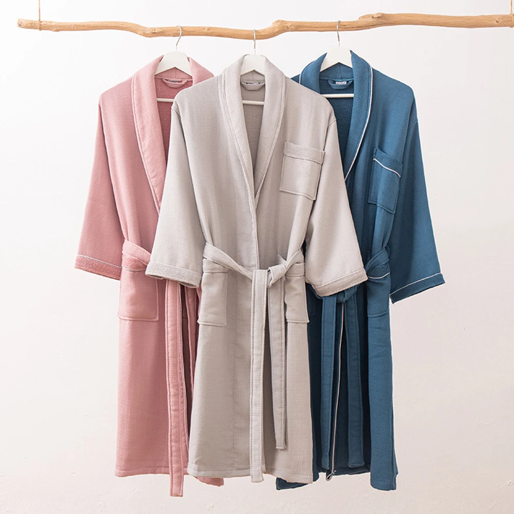 Махровый халат унисекс, женская ночная одежда для сна, домашние Роскошные халаты, халат до щиколотки