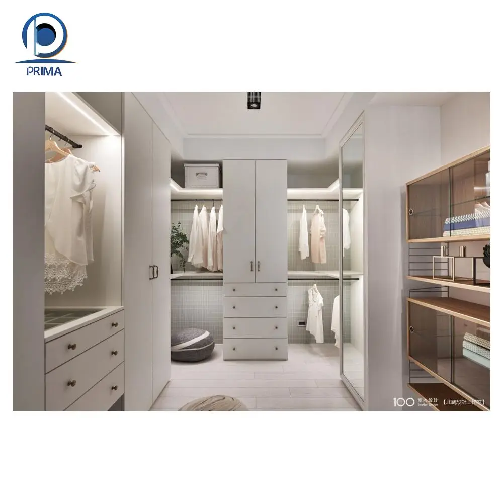 CBDMART Step Into Pure Luxury: High End Walk-In Wardrobe with Custom Storage Solutions