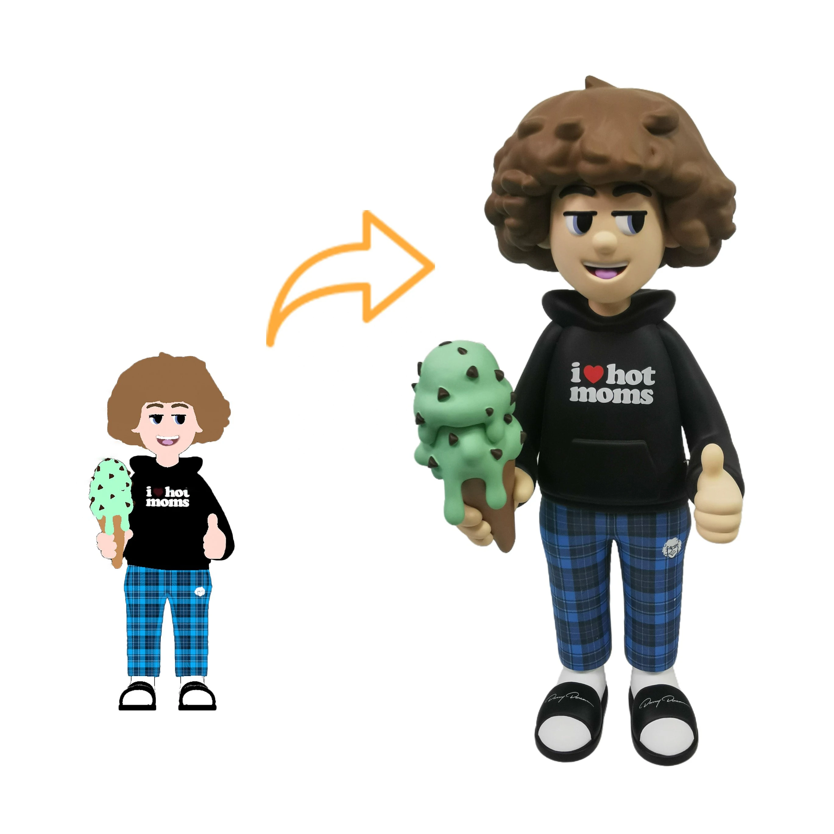 Custom Make Your Own Collectible Custom Art 3D Plastic PVC Vinyl Toys cute Figure