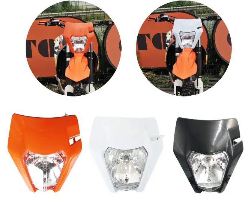 OTOM Motorcycle Dirt Bike Halogen Bulb Headlight Rally Head Light EXC EXCF XCW For KTM