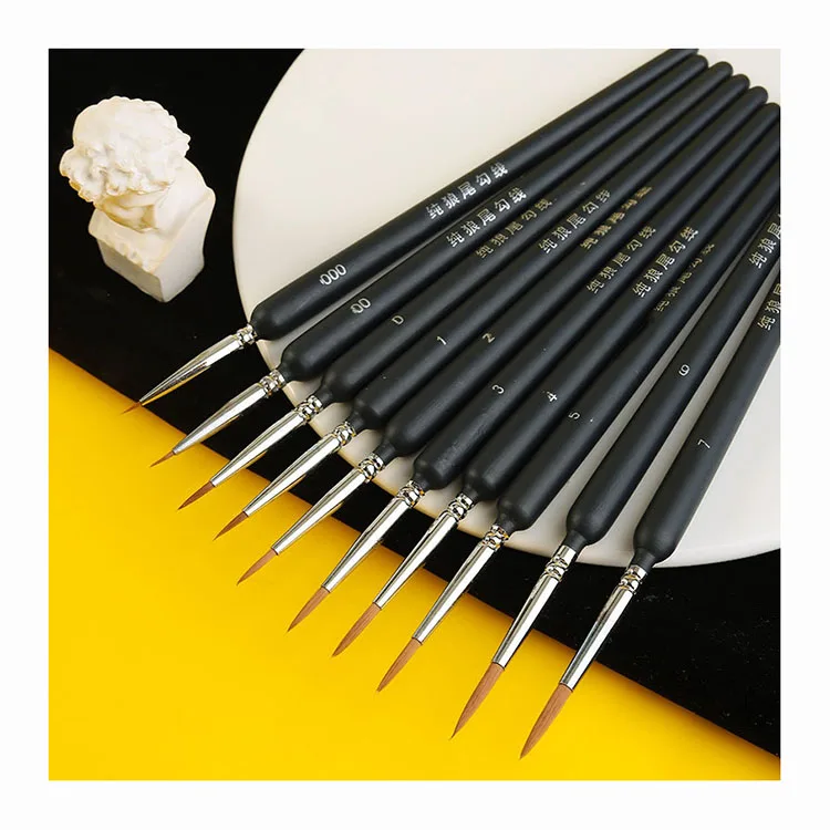 Painting By Number Face Art Oil Mini Nylon Bulk Paint Brush Acrylic Set Wholesale for Painting Art