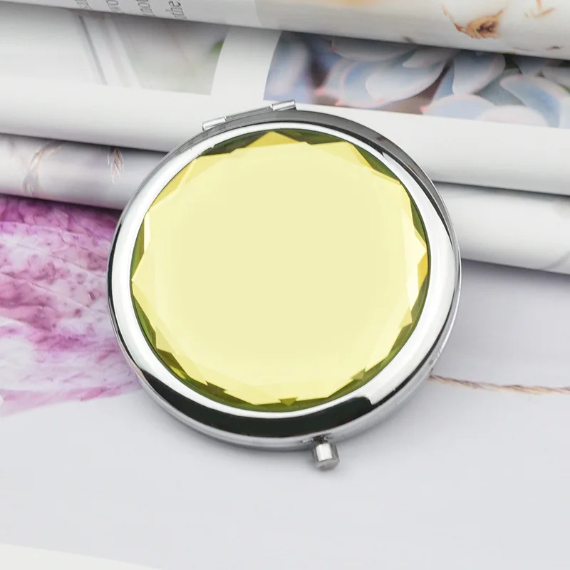 Hot Sale Cosmetics Mirror Round Folding Luxury Makeup Pocket Mirror of Bag Mini Magnification Double Sides Personalized 80g