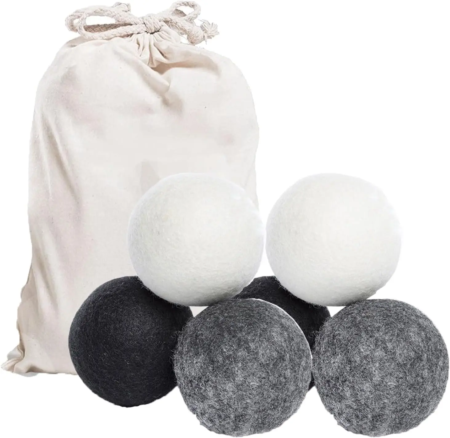 2024 Bestseller Organic Handmade 100% New Zealand Wool Dryer Laundry Balls in Stock Laundry Drying Balls for Washing Machine