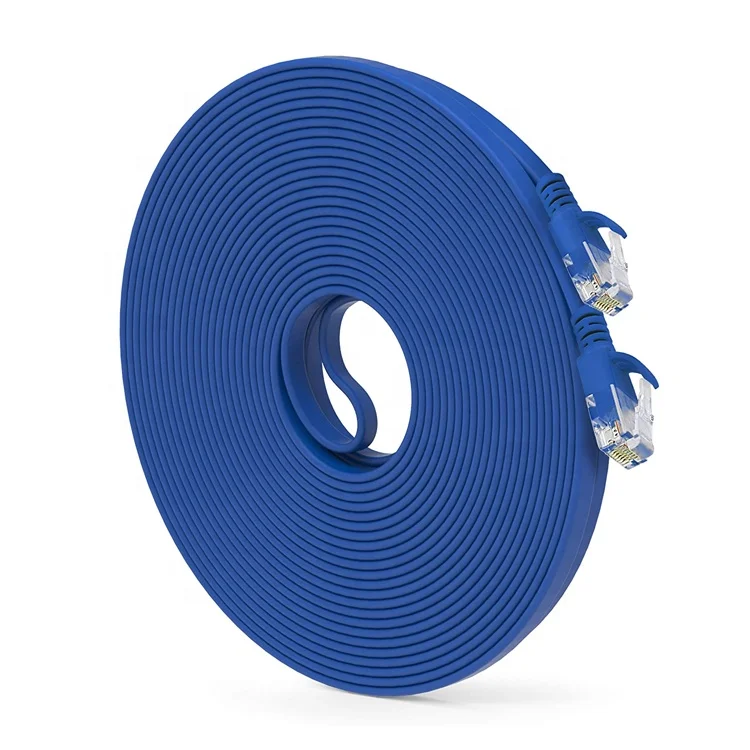 UTP STP Industrial Cat5 Cat5e Cat6 Cat7 Flat RJ45 Patch Cord Network Lan Ethernet Extension Cable