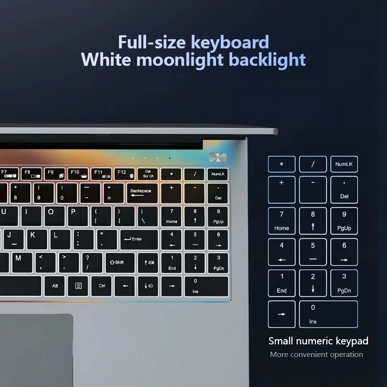 High Performance Gaming Laptop 16inch Big Screen Core i7 MX550 Discrete Graphics Card for Gaming with Fingerprint Unlock