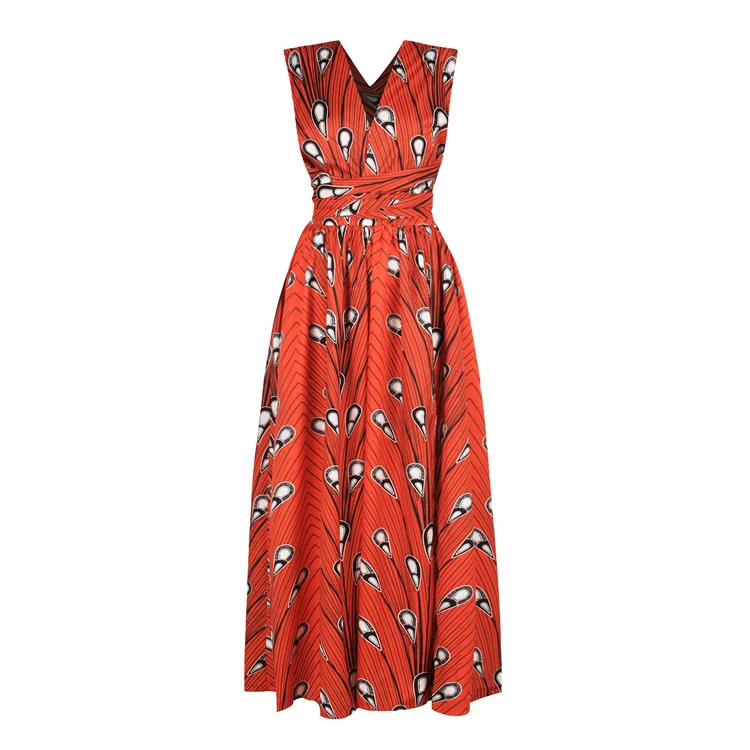 
2019 African Fashion Designs Elegant Clothing African Print Long Maxi Dress Sexy Dresses Party 