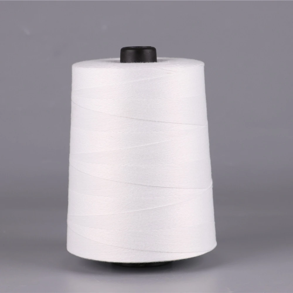 
10s/1 2 4 6 8 China supply Industrial Bag Bonded Polyester Sewing Thread / polyester bag closing thread 