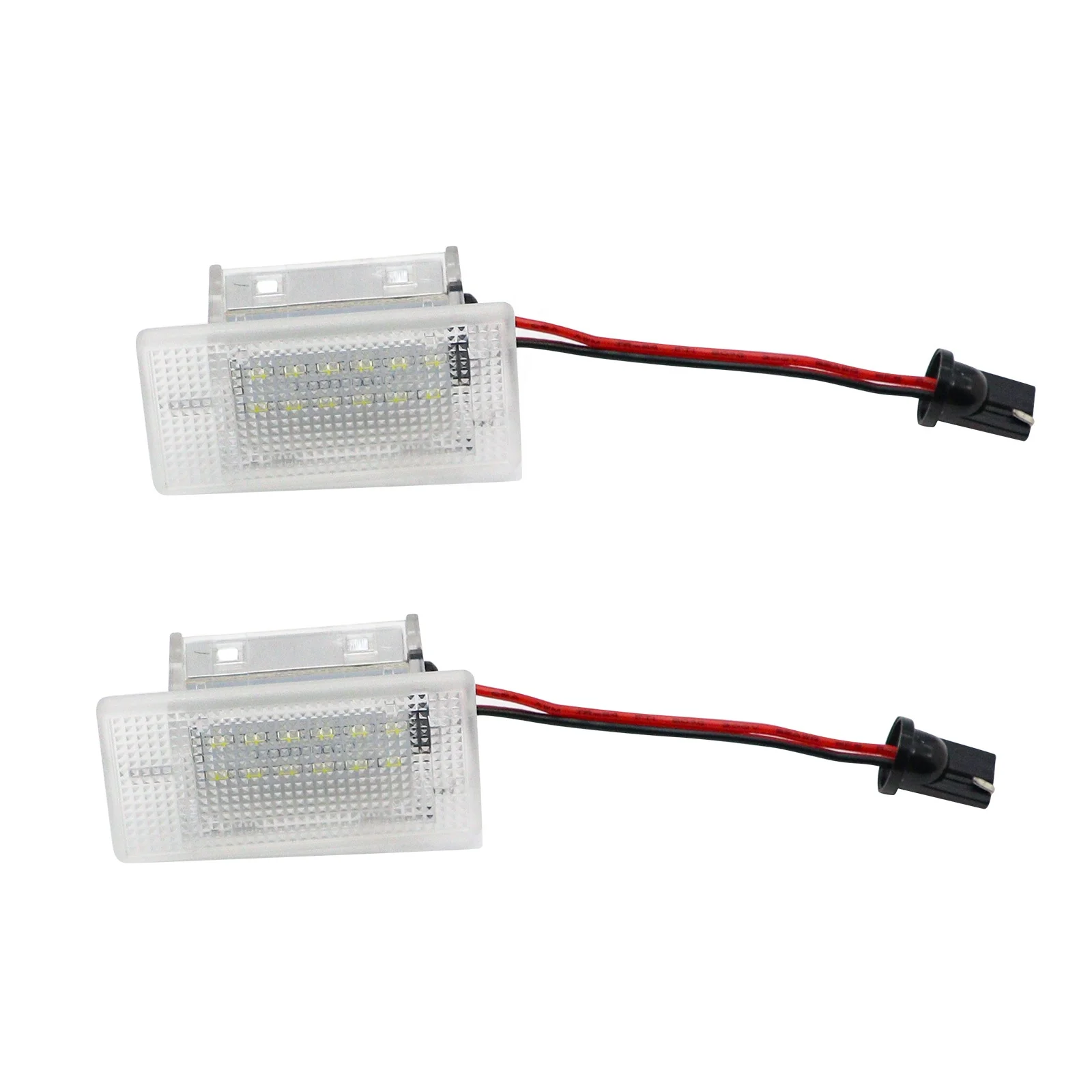 Ailead Standard 2PCS No Error Car Accessories LED License Plate Lamp for Ford B-Max C-Max S- Max Cougar EcoSport Escort Figo