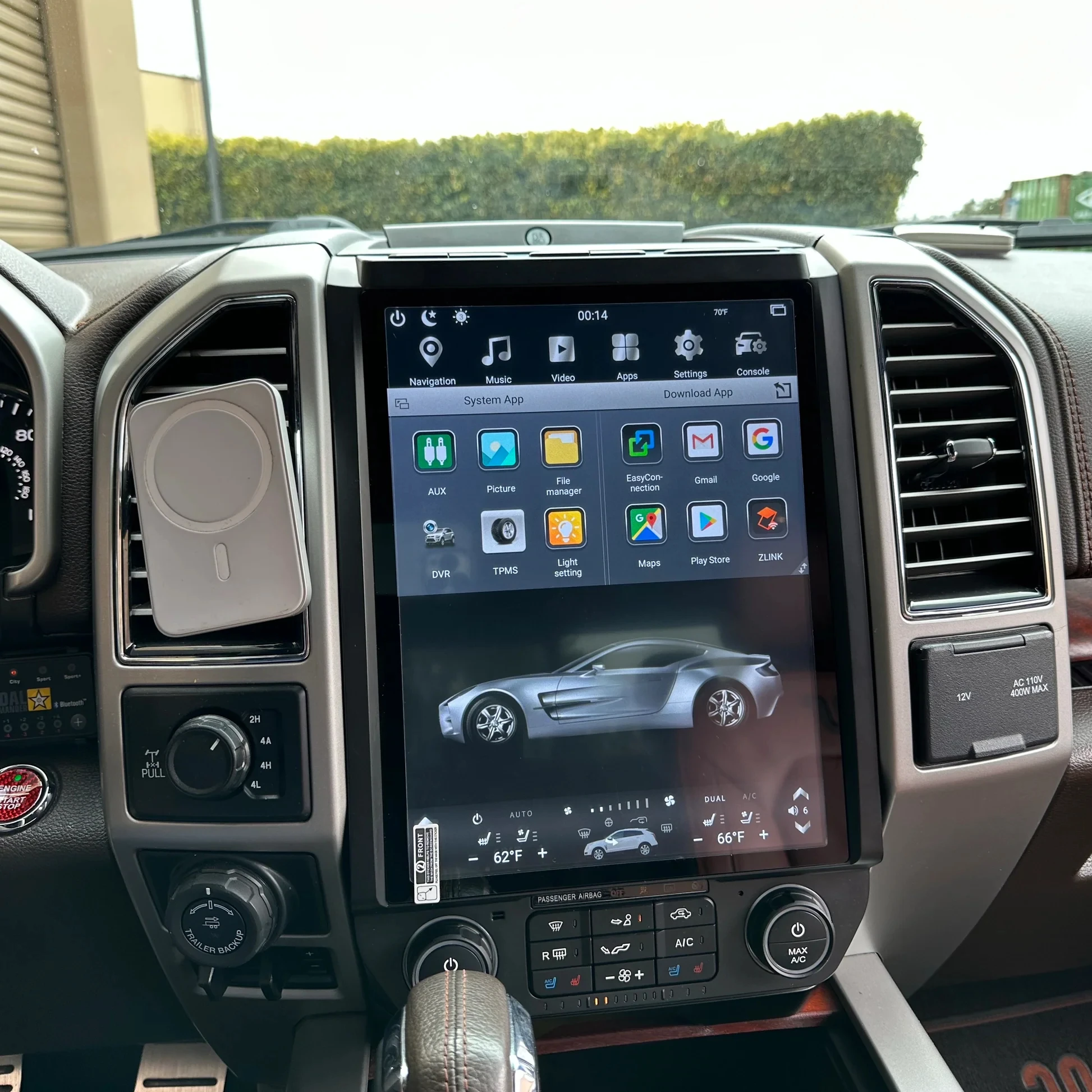 F150 Electronic Audio Player Amplifier Subwoofers GPS Navigation Head Unit WIFI Carply for Ford F 150 Tesla Style Screens Radio