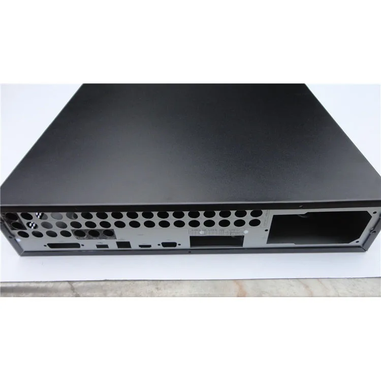 ISO certificated factory custom black powder coated low carbon steel sheet meta stamping fabrication electronic enclosures