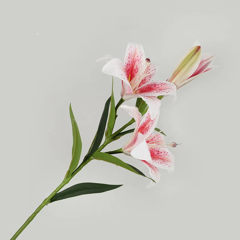 wholesale silk flowers 70cm artificial silicone tulips flower 3 heads real touch latex tulips with high quality for home decor