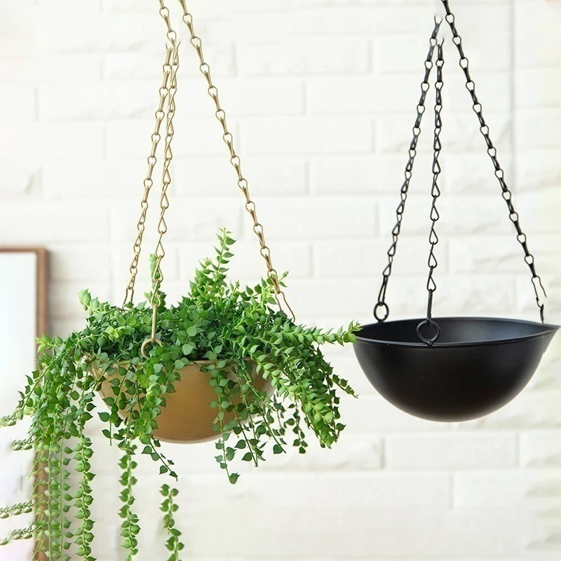 Professional cheap Pots For Plants Indoor metal Garden Succulent Planters Outdoor Flower Pots iron  Hanging Planter
