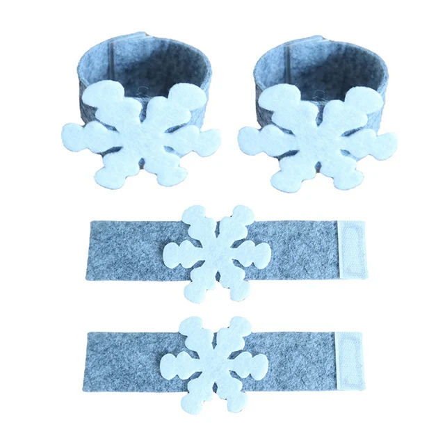 Christmas Snowflake Shaped Napkin Rings Tissue Napkin Buckles High Quality Small Fresh Wedding Party Event Table Decorations