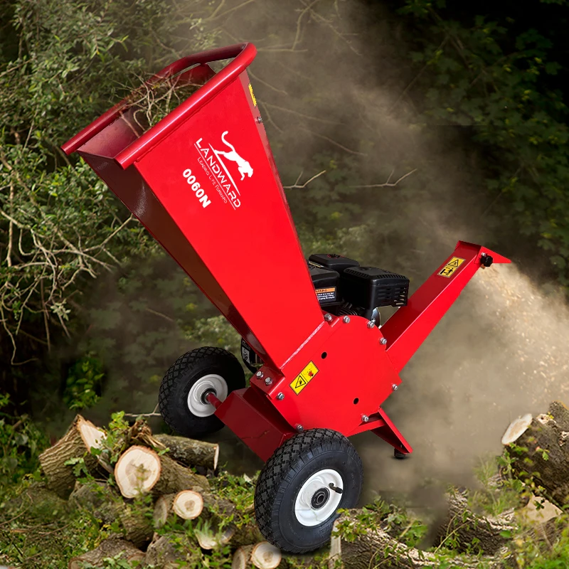 Factory High Efficient Mobile Wood Chipper Machine Forestry Crusher Machinery Branch Shredder Cheap For Sale