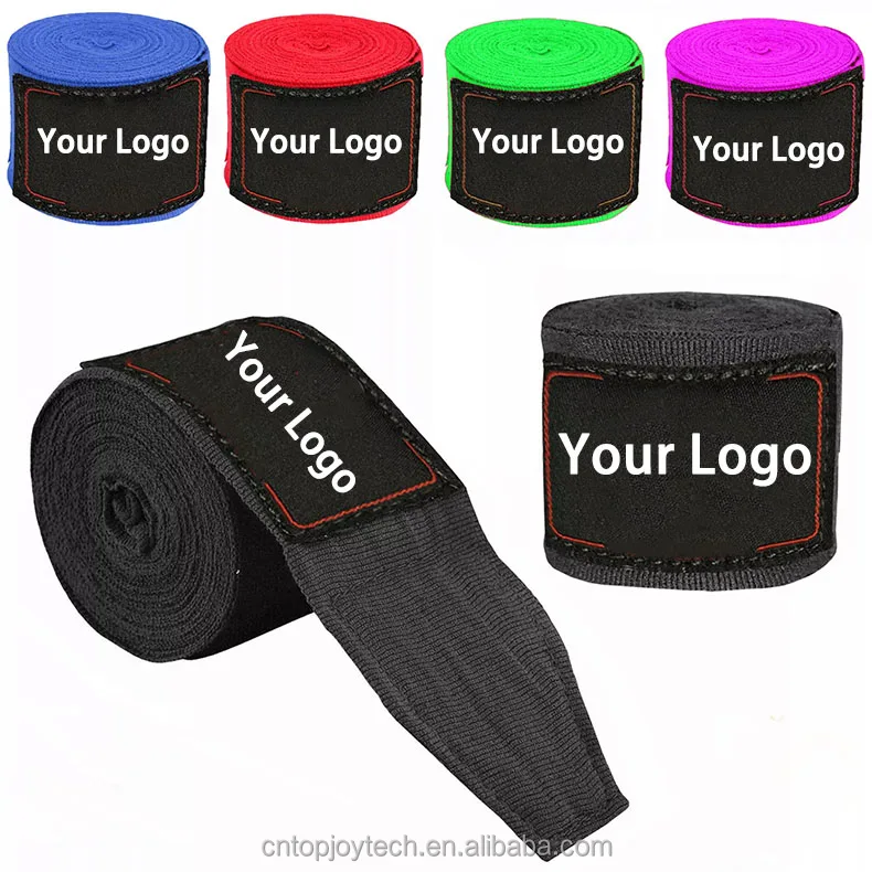 Best Selling OEM 180 inch 5m Inner Gloves Mexican Boxing Bandage hand wrap gym Custom size Logo Boxing Hand Wraps
