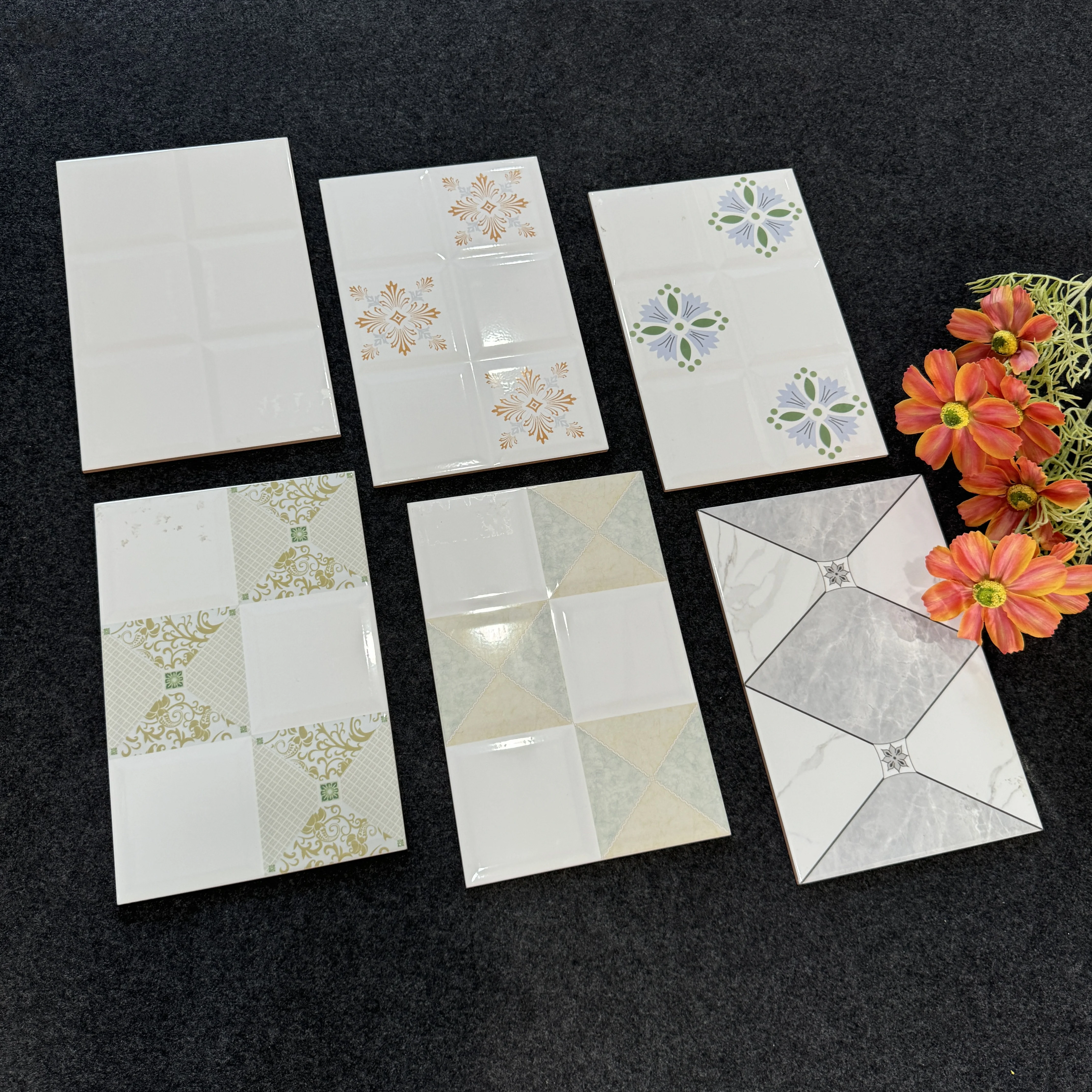 Manufacturer 20x30cm 12x8 Modern  Ceramic Digital  Bathroom Wall Tiles In Cheap Price