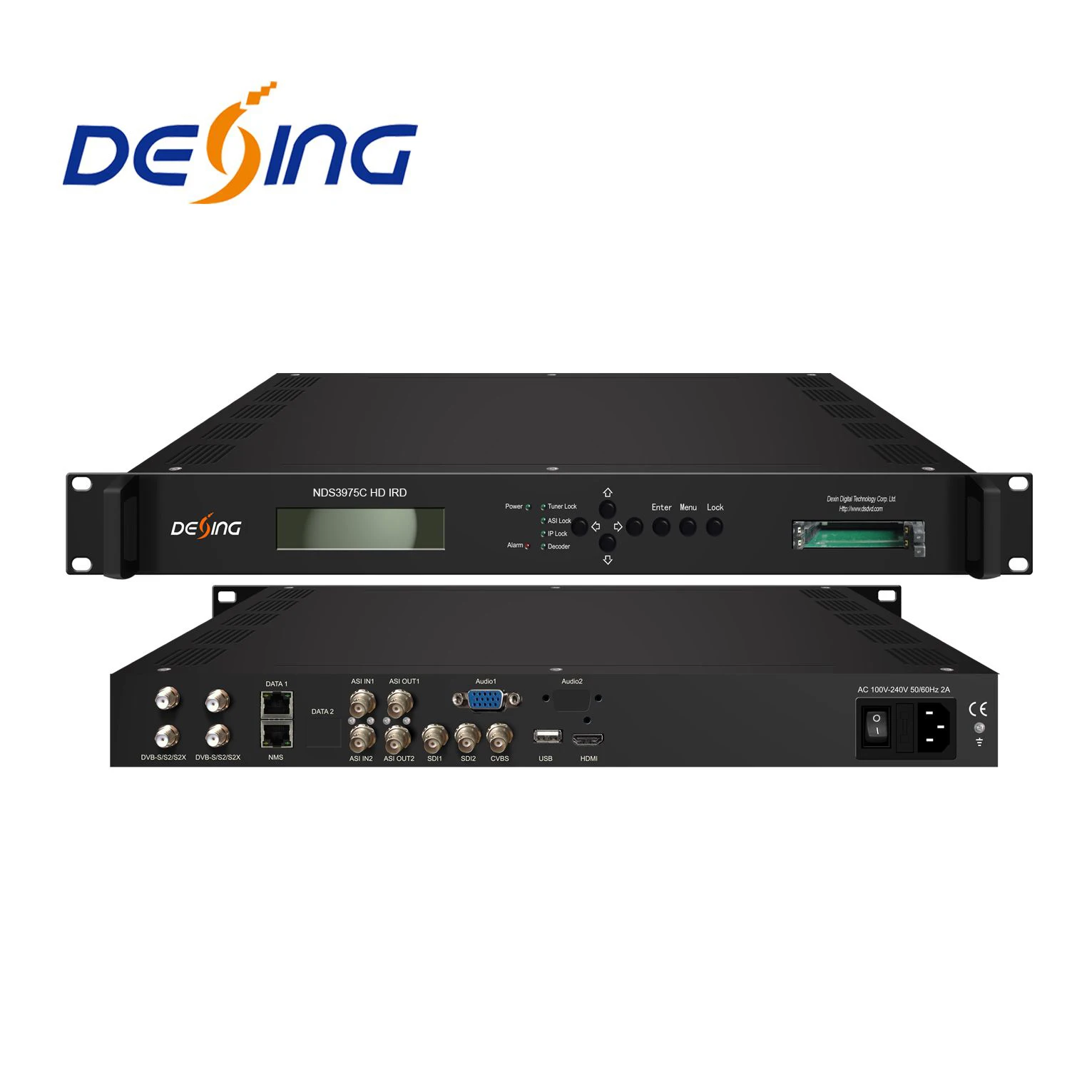 NDS3975C DVB-S2 HD IRD DVB-S2/S2X to HEVC/H.265 decoder, H.265 IRD, HEVC IRD dual audio