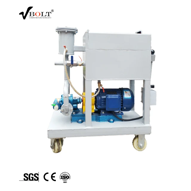 portable high-accuracy movable oil purifier steam turbine oil  filter  hydraulic oil purification machine