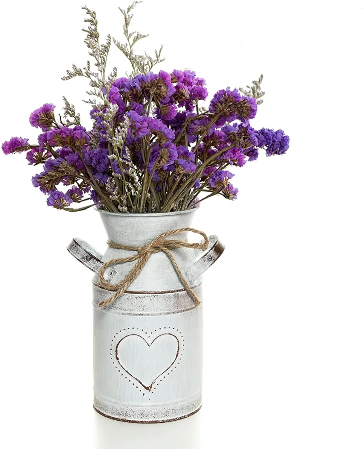 Wholesale Vintage Rustic Galvanized Metal Chic Flower Vase Watering Can Tin Jug French Style Bucket Pot Flower Holder Vase Decor