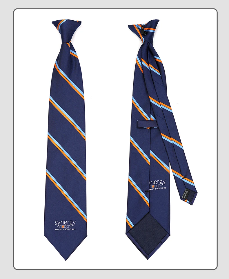 Manufacture Wholesale Jacquard Student or Officer Custom Clip on Tie