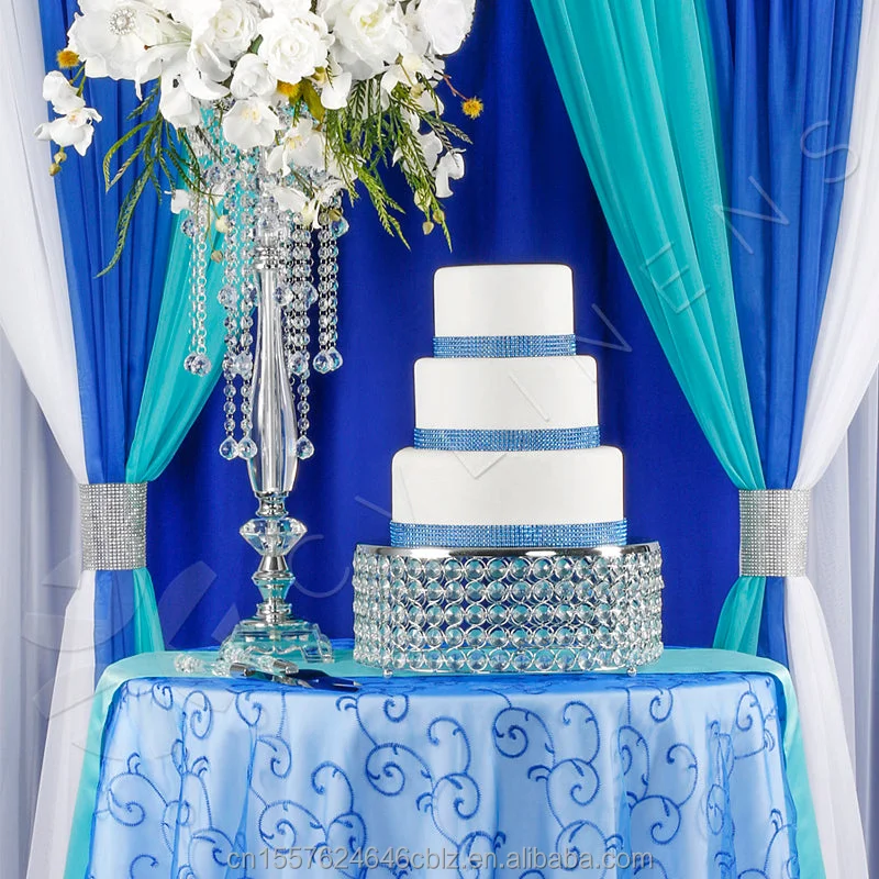 ZM014 Elegant Set of 4 Gold Flower Centerpiece Pedestal Stands - Perfect for Wedding and Event Table Decor