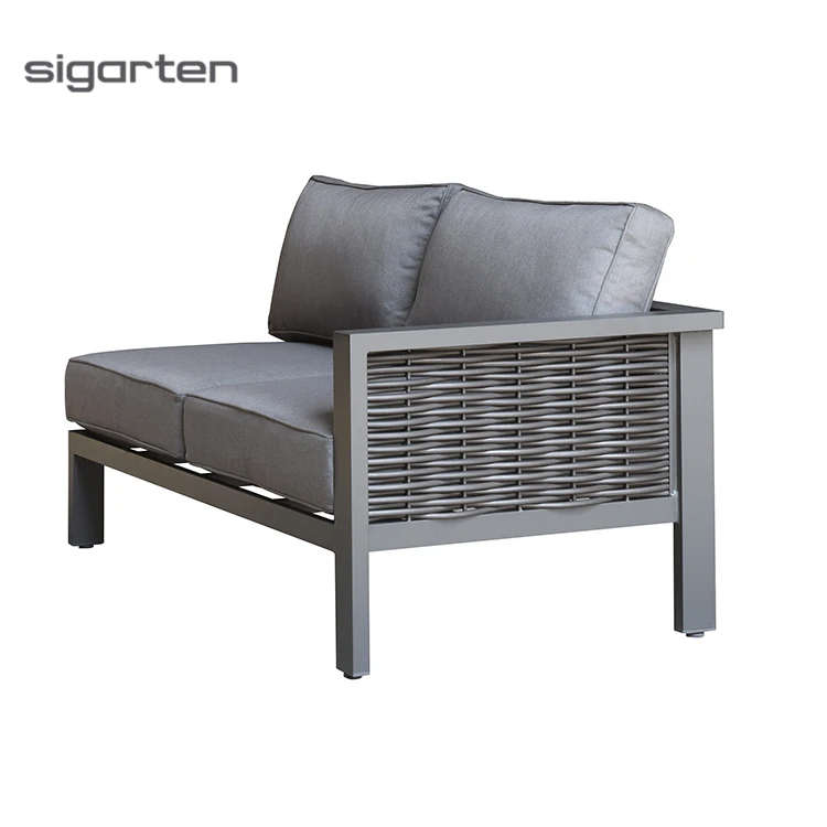 sigarten 2021 Extreme Comfort Hotel Project Luxury Patio Couch  Modern Resort Outdoor Lounge Sofa Set