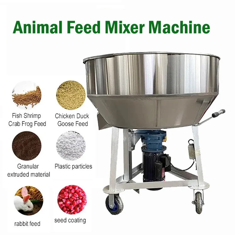 automatic feed mixers animal feed combination machine small batch fish cow horse feed high speed mixer