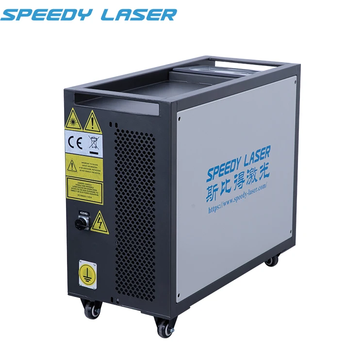 Small size 100W handheld portable fiber laser cleaner rust laser cleaning machine for metal pipe stainless steel oxide cleaning