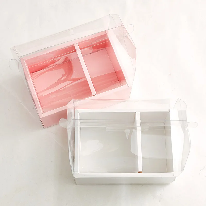 2022 PVC Transparent Flower Gift Box Clear Small Cake Box Packaging Festive Wedding Birthday Party packaging boxes with Handle