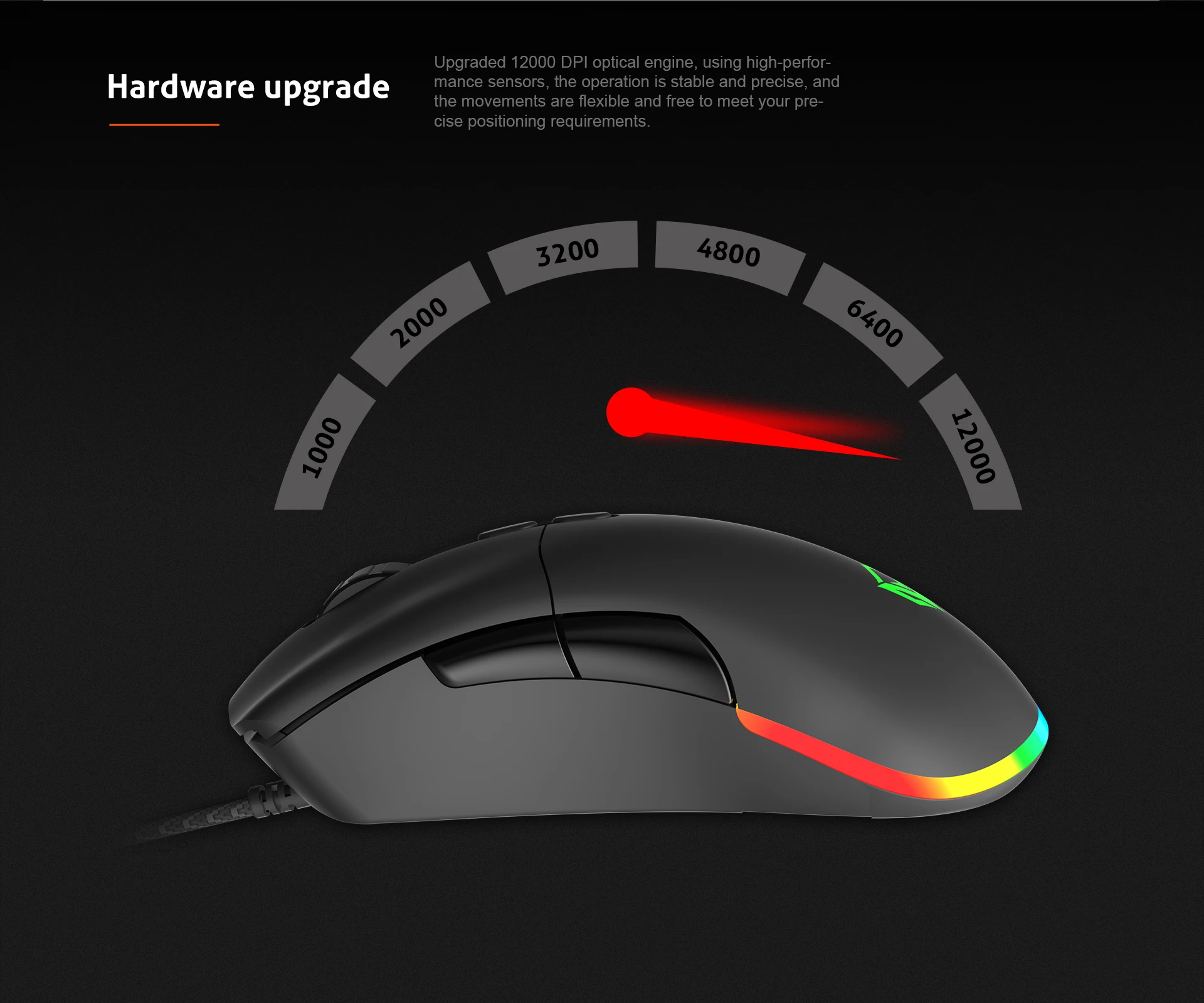 MEETION MT-GM20_2023 Wired Gaming Mouse 6Keys Wired Ergonomic Mouse Gamer RGB Backlit Glowing Gaming Mouse